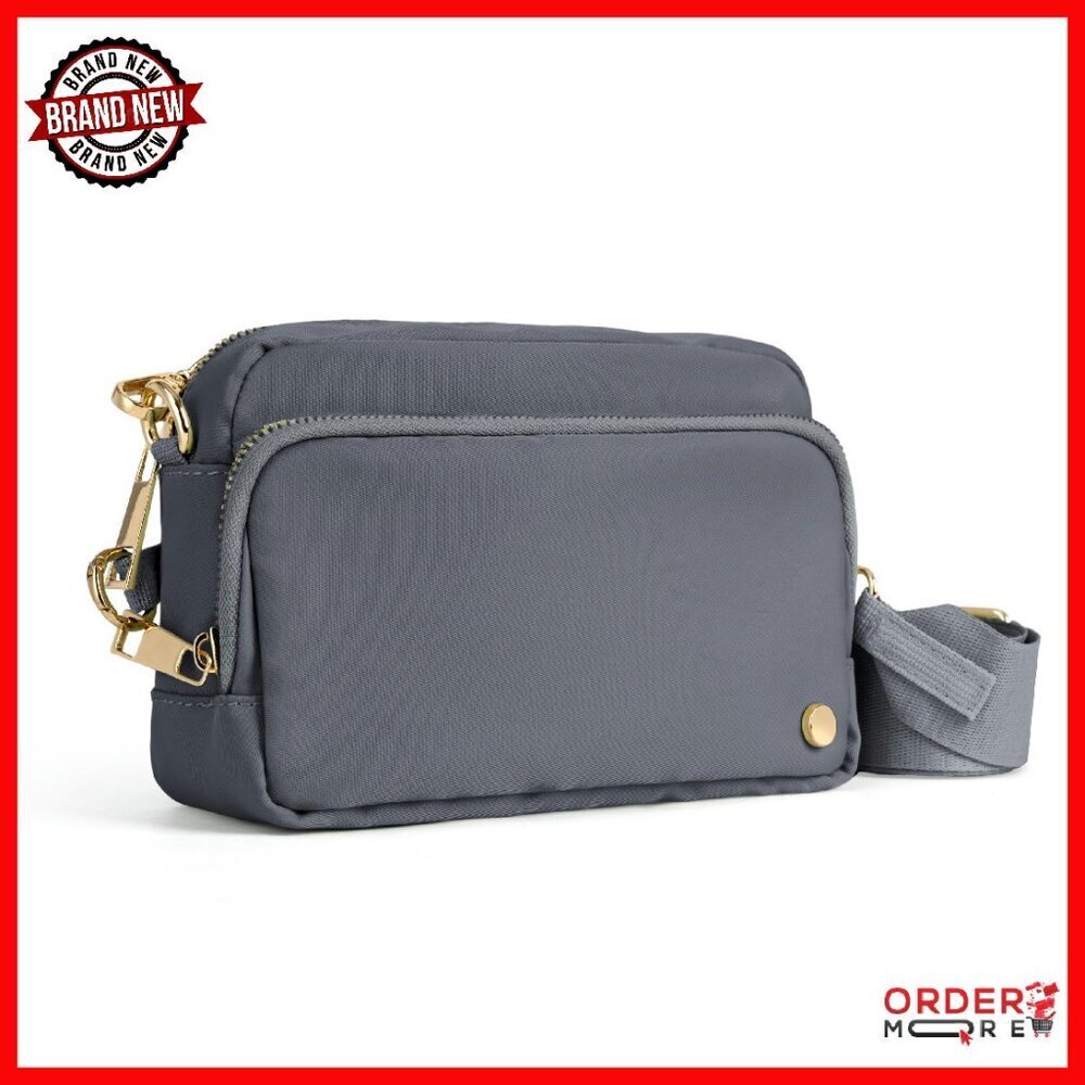 Slash-Resistant RFID Anti-Theft Crossbody Bag Nylon Travel Purse